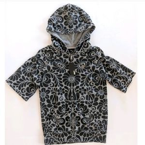 NWT Obey "Flower Child" Short Sleeve Hoodie, S